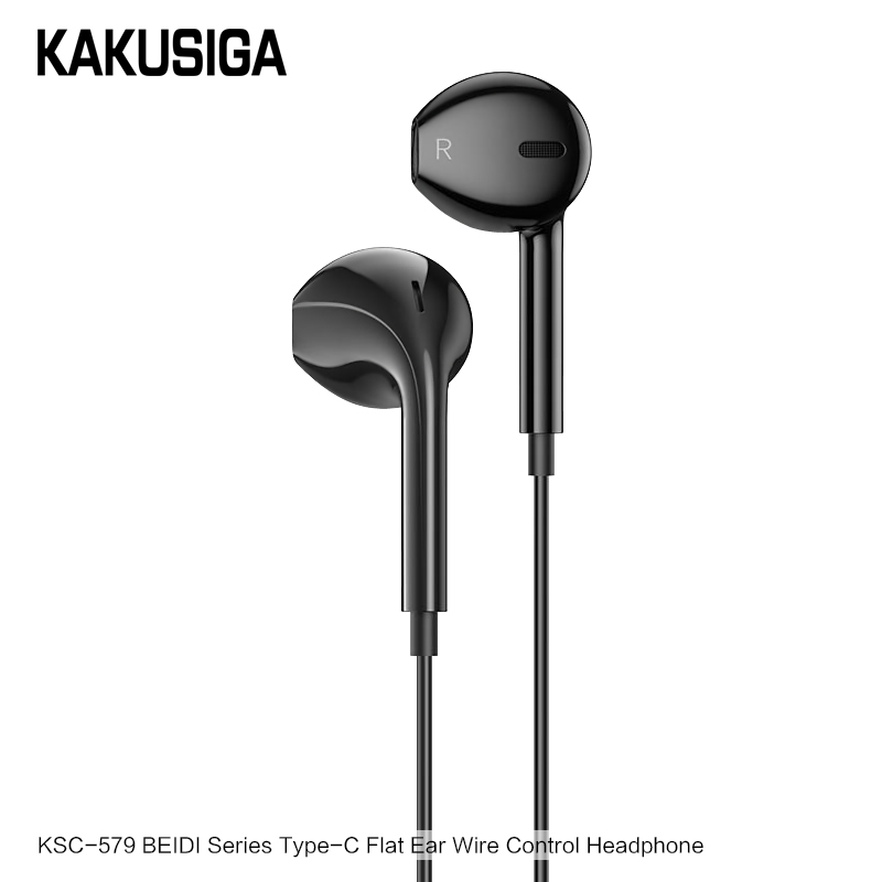 kakusiga Type c earpiece in-ear headphones wired with usb c plug connector digital signal compatible for samsung A73 S22 huaweiP30