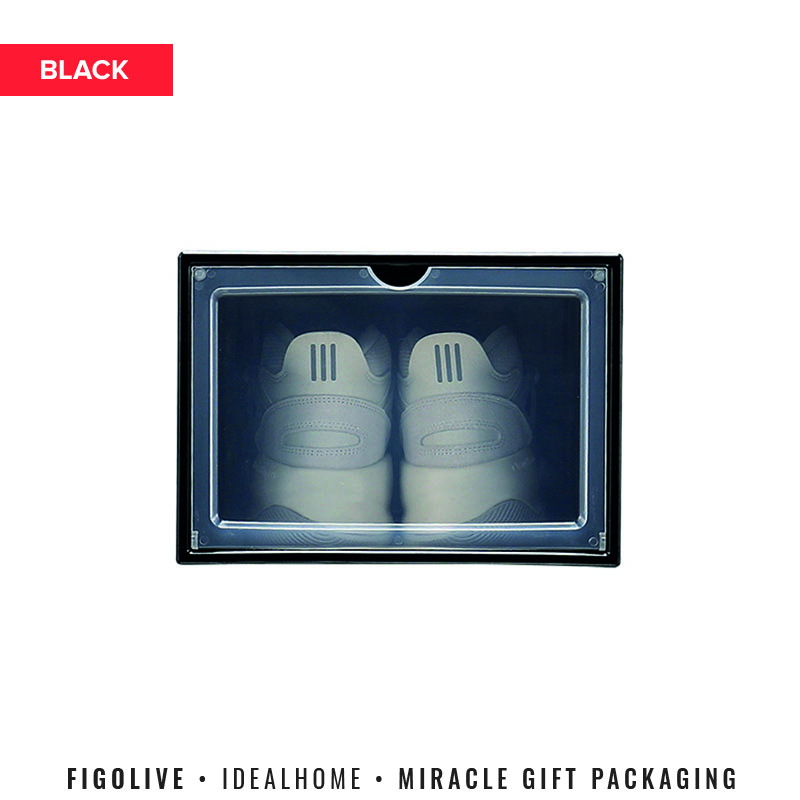 Premium Big Capacity Stackable Large Thick Transparent Magnetic Shoe Box Sneaker Shoes Storage AJ Display Boxes Shoebox Christmas Gift Birthday Present Storage Multipurpose Usage