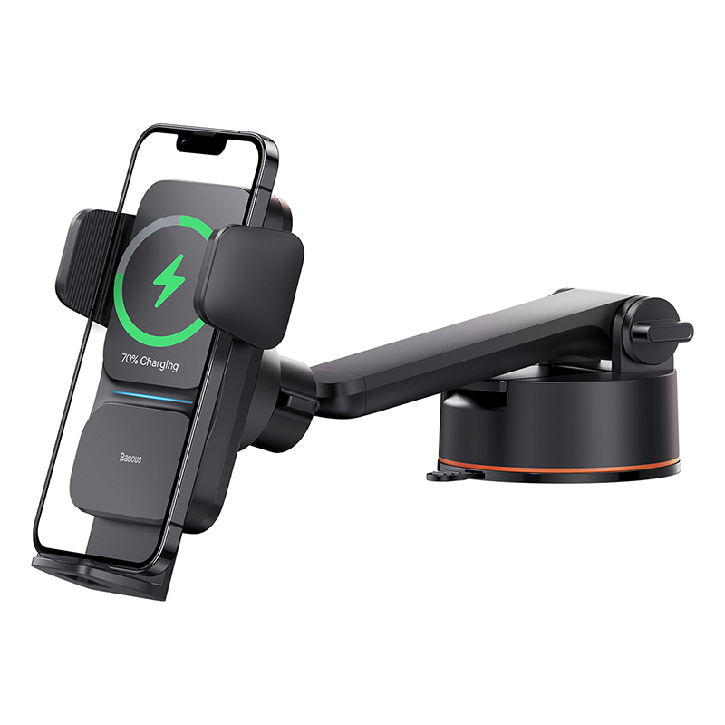 Baseus Automatic Alignment Car Phone Holder Wireless Charger For Samsung iPhone Xiaomi Huawei Holder Car Holder Support in Car Phone Stand
