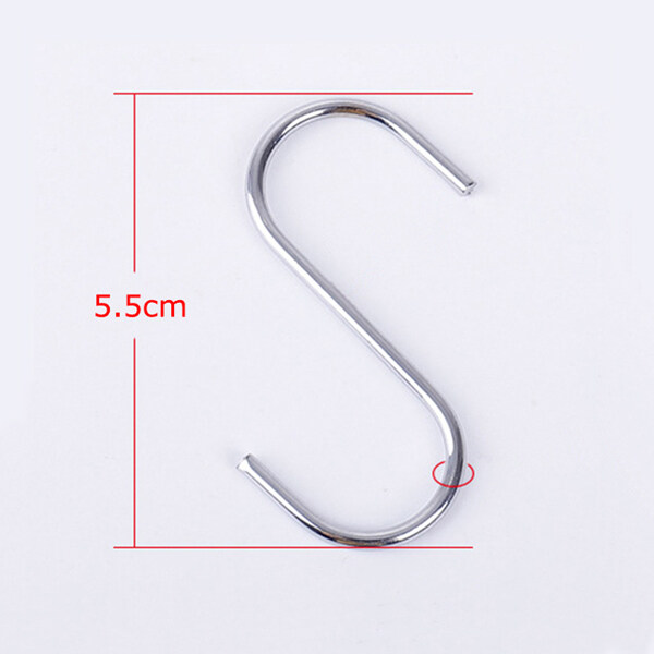Bathroom 10pcs/set metal S type kitchen bedroom hook up 304 stainless steel load-bearing