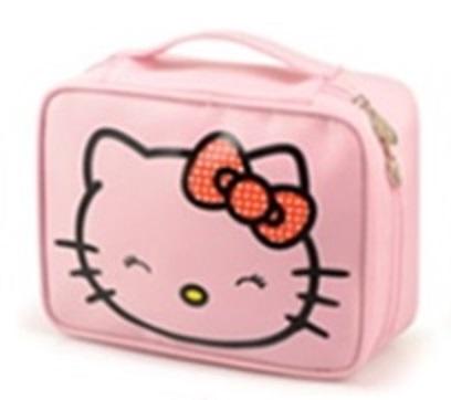 [MANY DESIGN] Cartoon WaterProof Travel Toiletries Bag Organizer Holder Hello Kitty Melody Twin Star Doraemon Tsum Tsum (Velcro/ Zip) Toiletry