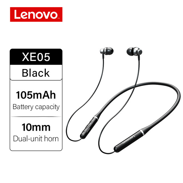 【Free Shiping】Lenovo XE05 Earphone Bluetooth 5.0 Wireless Headphones Stereo Earphones IPX5 Waterproof Sport Headset With Noise Cancelling Mic
