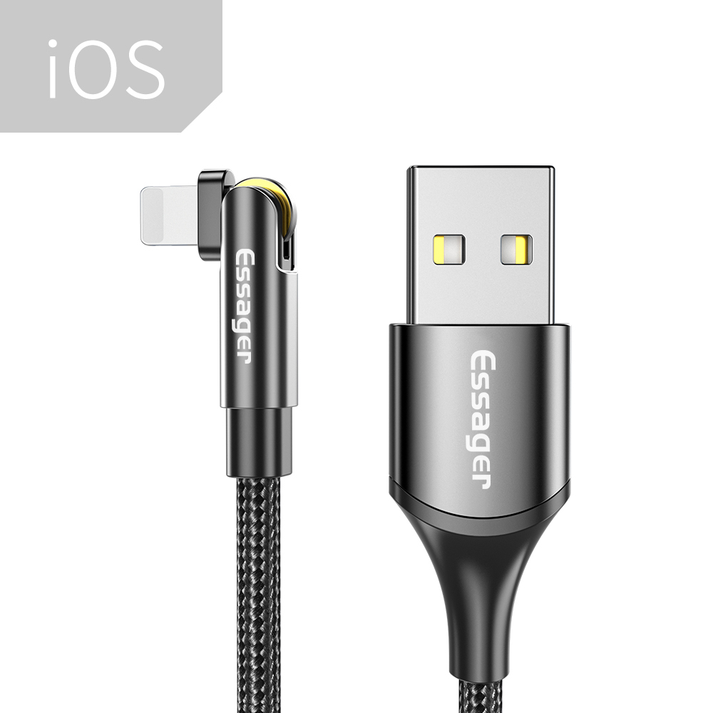 Essager mobile charger cable Lightning Cable For Phone X XS Max XR Charging Wire Fast Data Sync USB Charger For Phone 12 11 7 8 6 6s Plus USB Charging Cord long 1m 2m