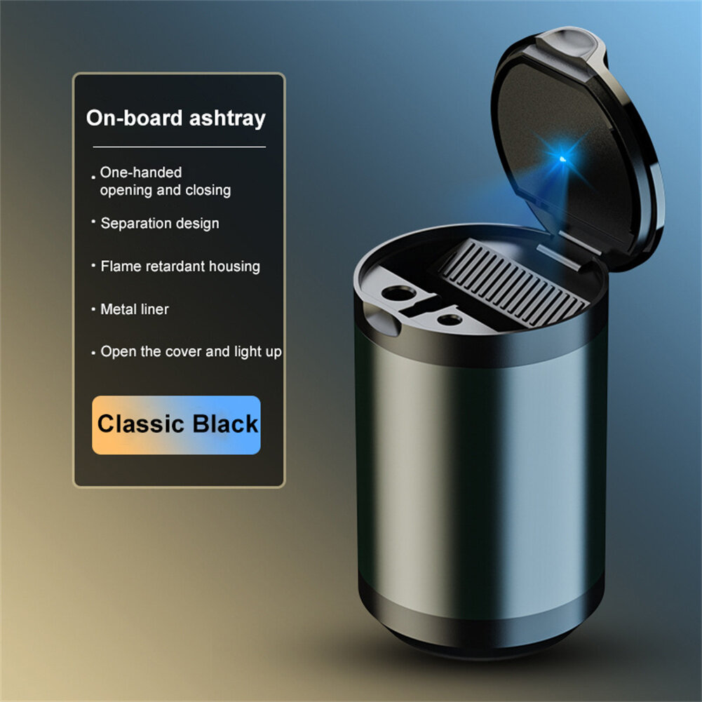 New Car Cover With Light Ashtray Tide Brand With Light Car Ashtray Car Ashtray Household Ashtray