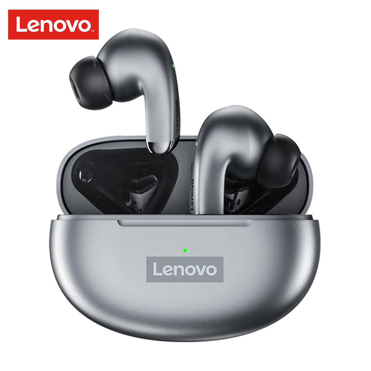 Lenovo LP5 True Wireless Bluetooth 5.0 Earphone TWS Noise Canceling Touch Control Low Latency Handfree Earpods with HD Stereo Sound Earpieces headphone Earbuds Earpod Microphone audio headset gaming w