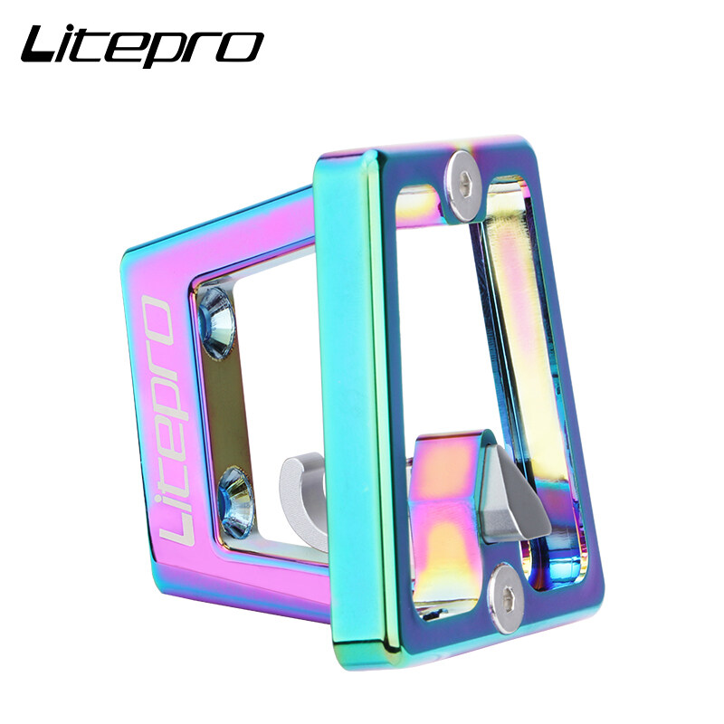 LP Litepro Folding Bike Front Bag Bracket Aluminum Alloy Front Carrier is suitable for k3/412/k3plus/p8 Bike Block Bracket
