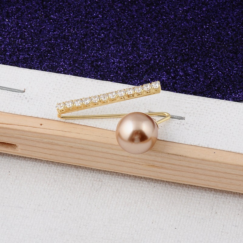 1Pcs Zircon Pearl Brooch Pins Anti-fade Exquisite Elegant Brooches for Women Sweater Coat Summer Dress Decoration