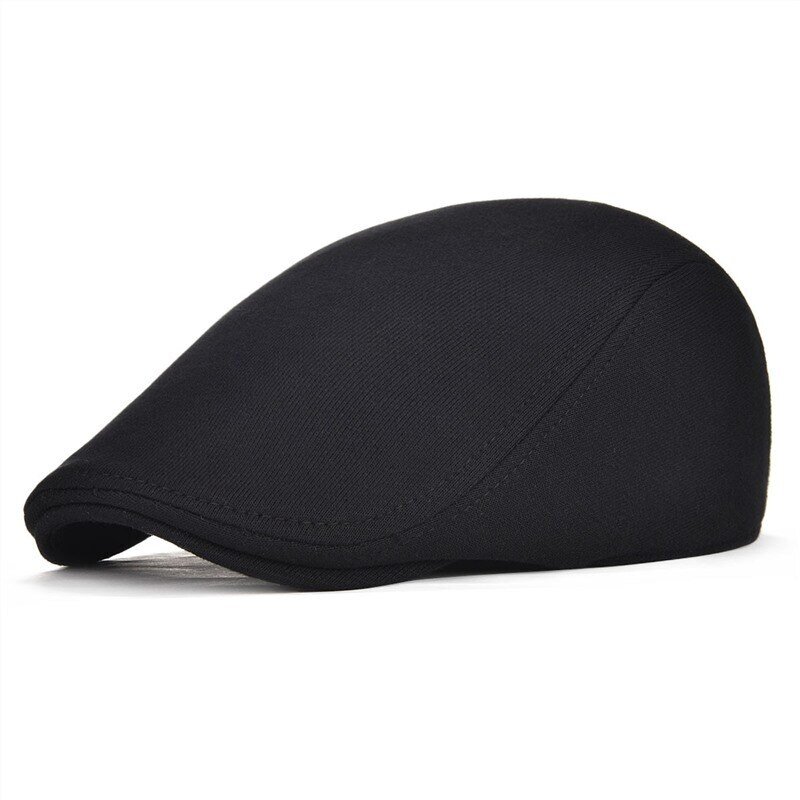 Unisex Cotton Soft Beret Flat Top Hat Driver Retro Soft Boina Casual Baker Newsboy Cap Cabbie Hat Golf Cap