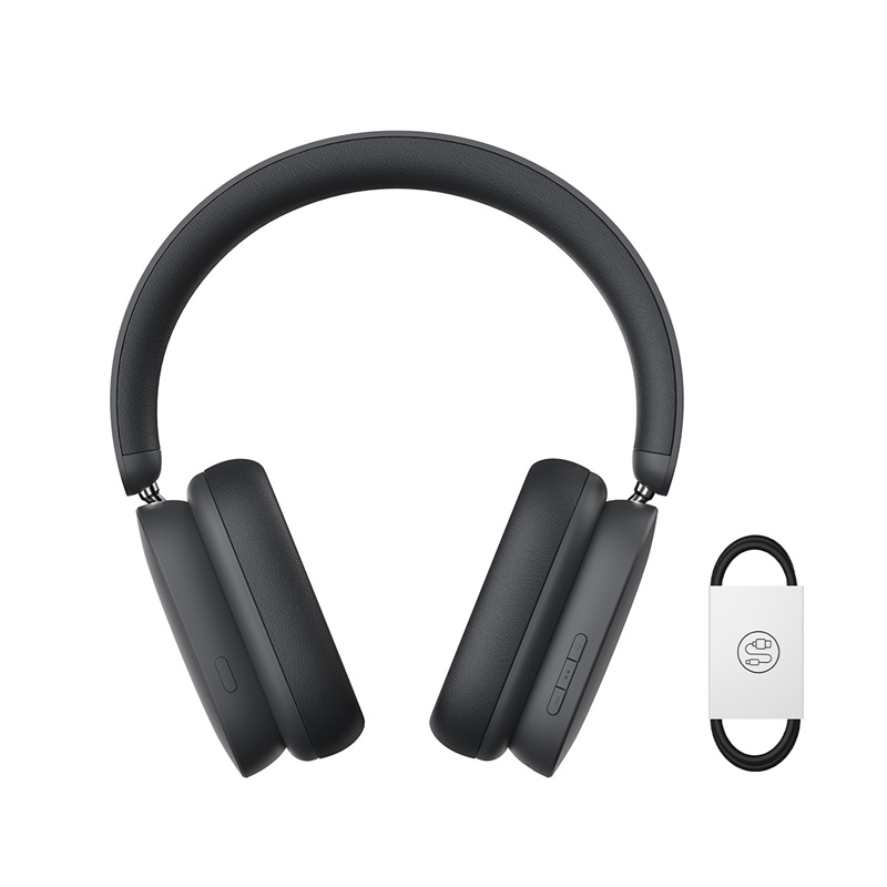 Baseus H1 Wireless Headphones 40dB ANC Active Noise Cancelling Earphones Bluetooth 5.2 Headsets with 4-mics 70H Battery Life