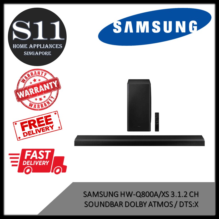 SAMSUNG HW-Q800B/XS 3.1.2 CH SOUNDBAR DOLBY ATMOS / DTS:X *1 YEAR SAMSUNG SG WARRANTY