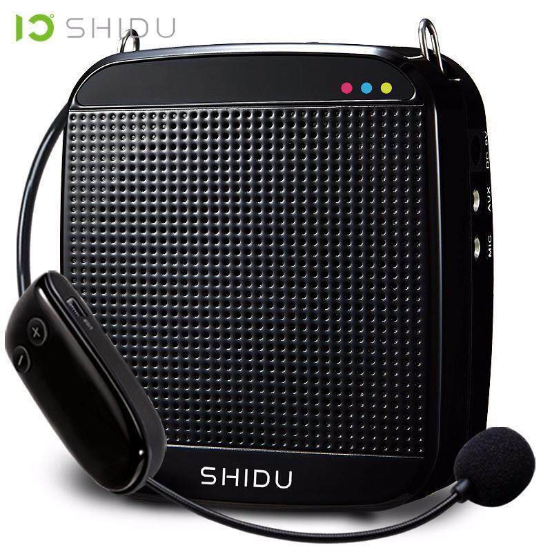 SHIDU Portable Voice Amplifier Mini Audio Speaker USB Lautsprecher With 2.4G Wireless Microphone For Teachers Tourrist Guide Yoga Instructor S613