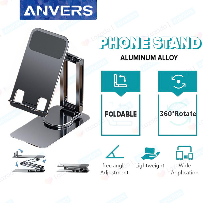 ANVERS  360° Adjustable Mobile Phone & Tablet HolderlStand (High Quality - Aluminium Alloy)