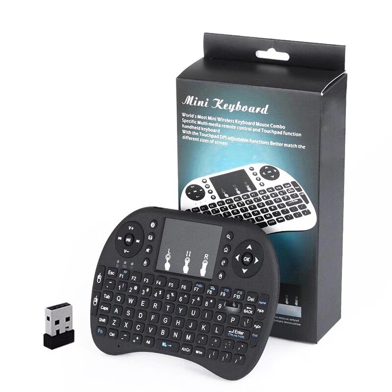 Wireless Mini Keyboard I8 2.4GHz Wireless Touchpad Handheld Portable for Android PC TV BOX USD Computer Mini