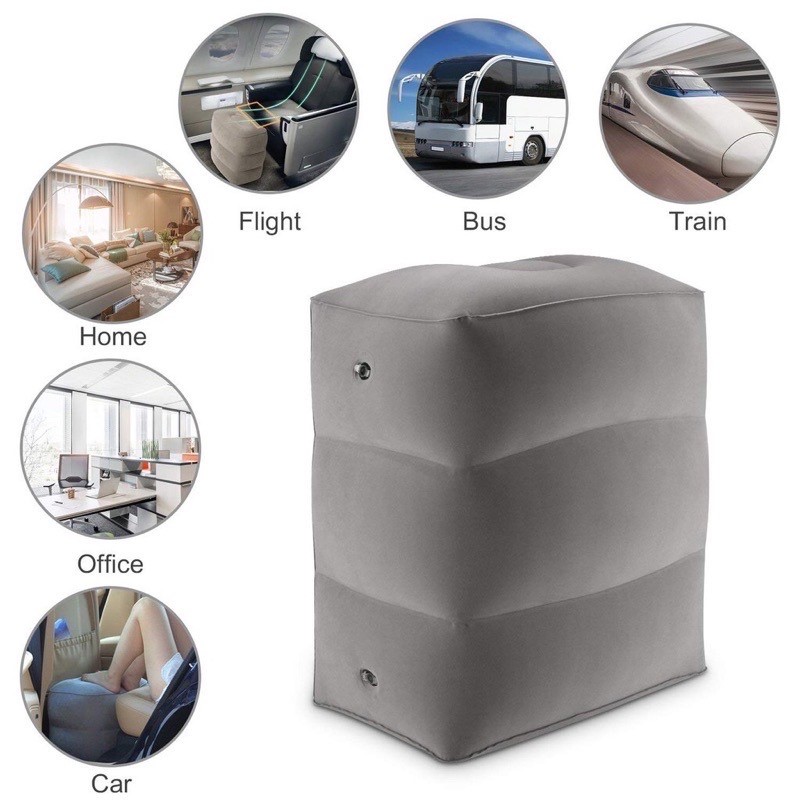 Inflatable Foot Rest Travel Pillow Kids Sleeping in Car Camping Airplane Travel