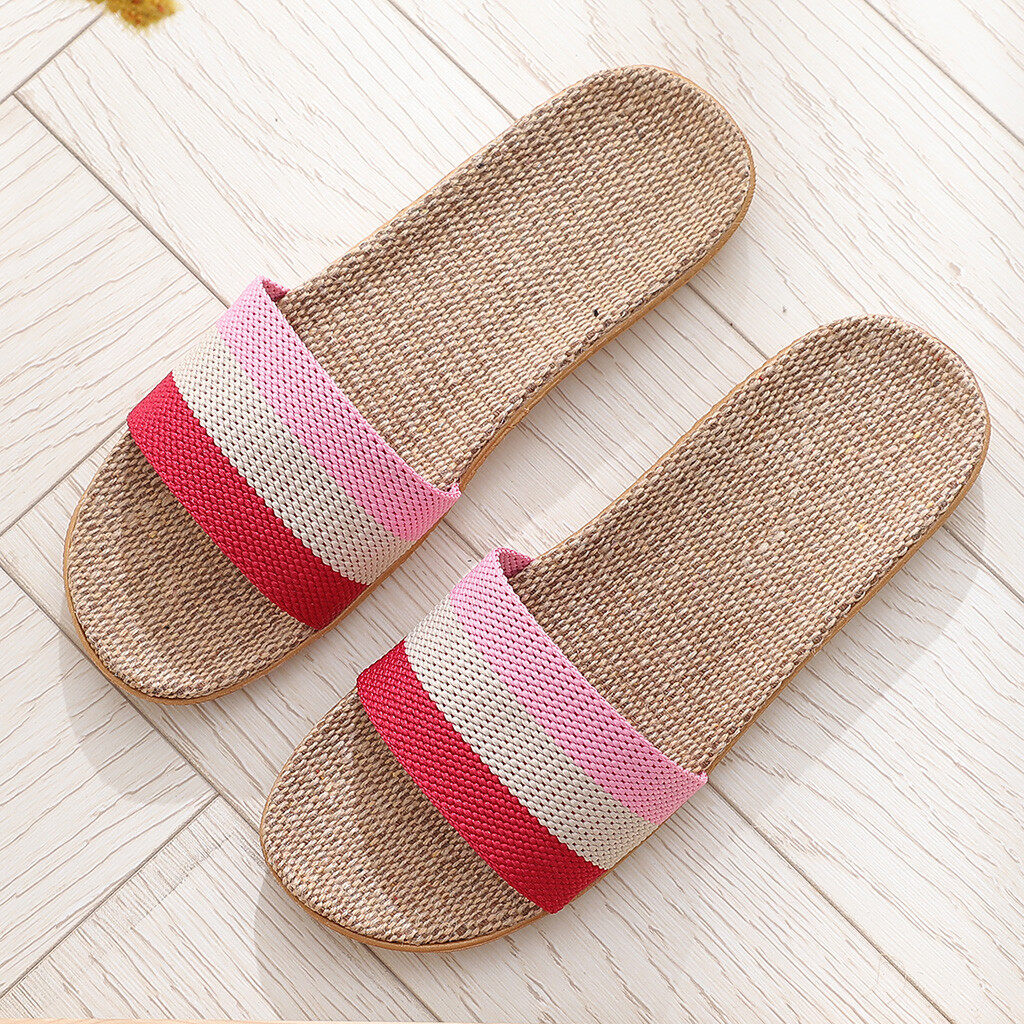 [Hot Sale] Women's Fashion Casual Slip On Slides Indoor Home Slippers Beach Shoes Indoor Slippers Stylish Anti-slip Bedroom Shoes Comfortable Shoes Slipper Women Shoes